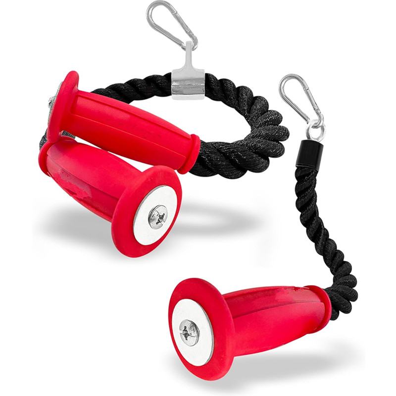 Sports Equipment List - Ergonomische Trizeps-Seile, rutschfeste Kabelbefestigung, Fitnessstudio oder