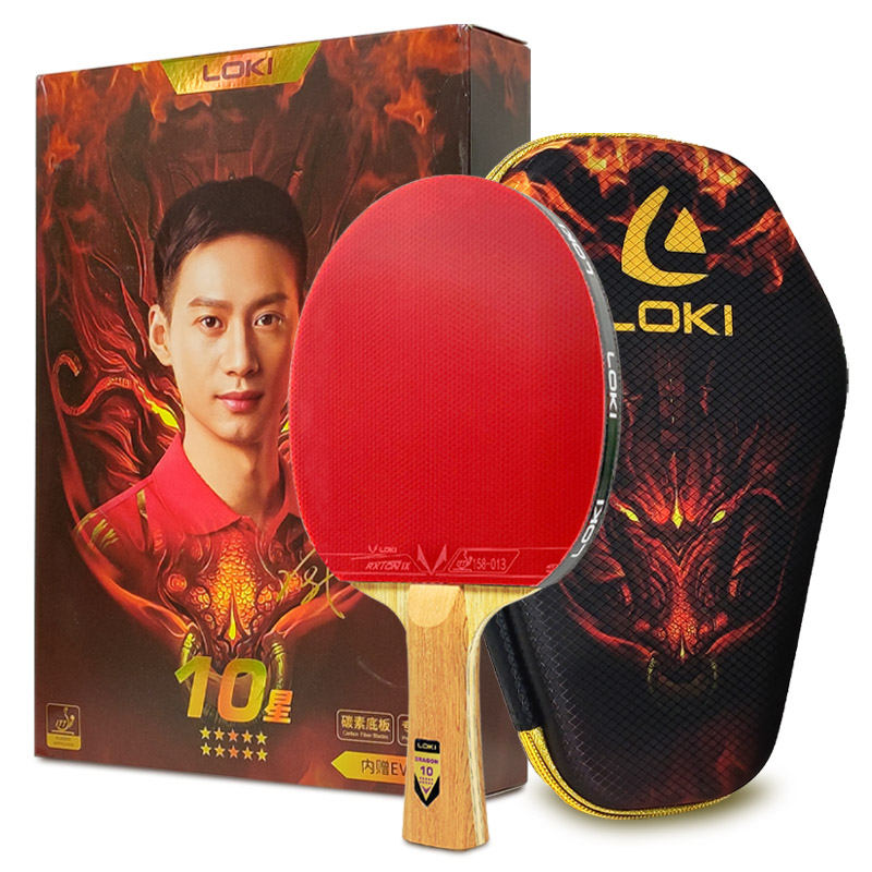 Padel Racket Carbon - Original LOKI Tischtennisschläger Dragon Series Ping-Pong-Schläger