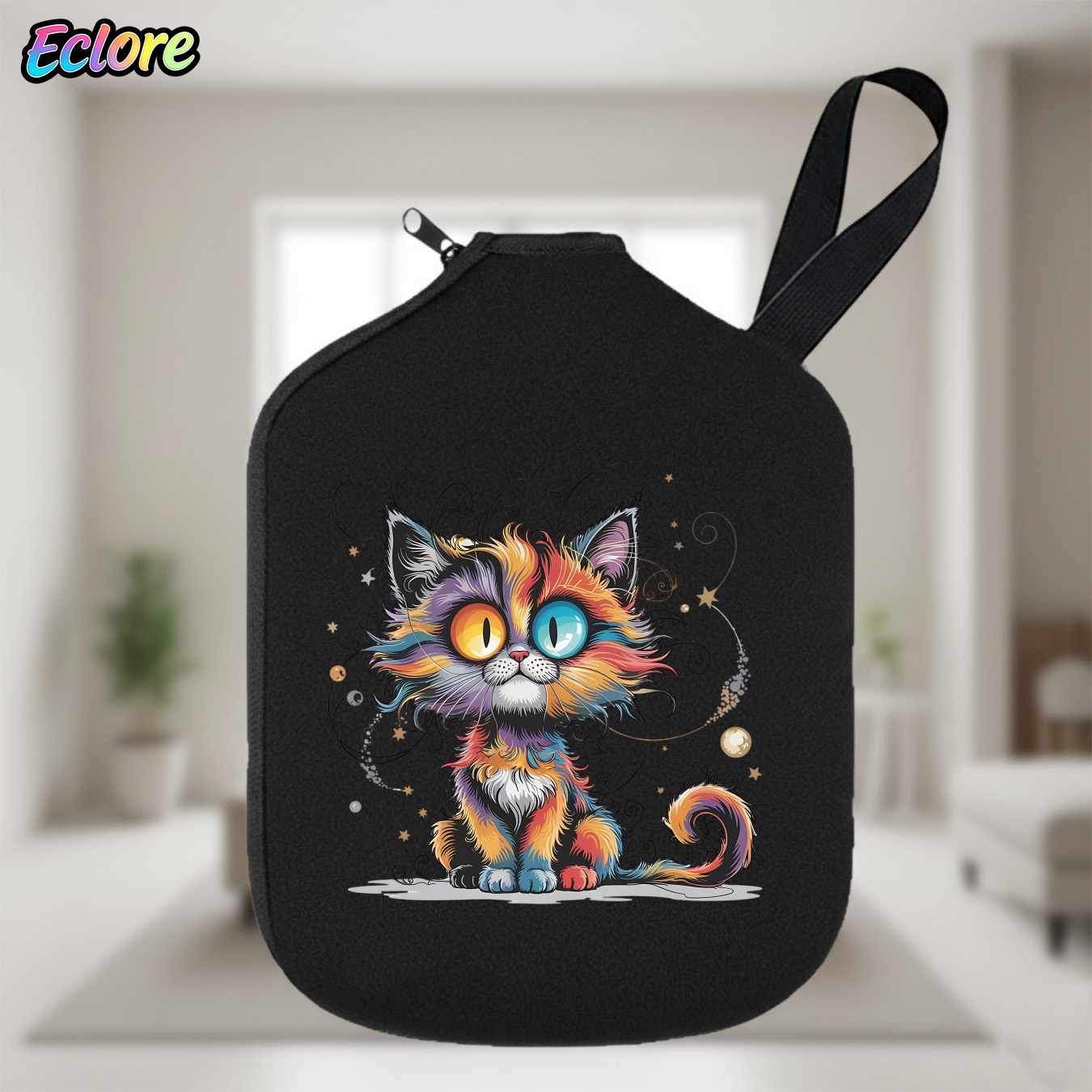 Pickleball Paddle - Galaxy Star Cat Pickleball-Schlägertasche, weich, langlebig,