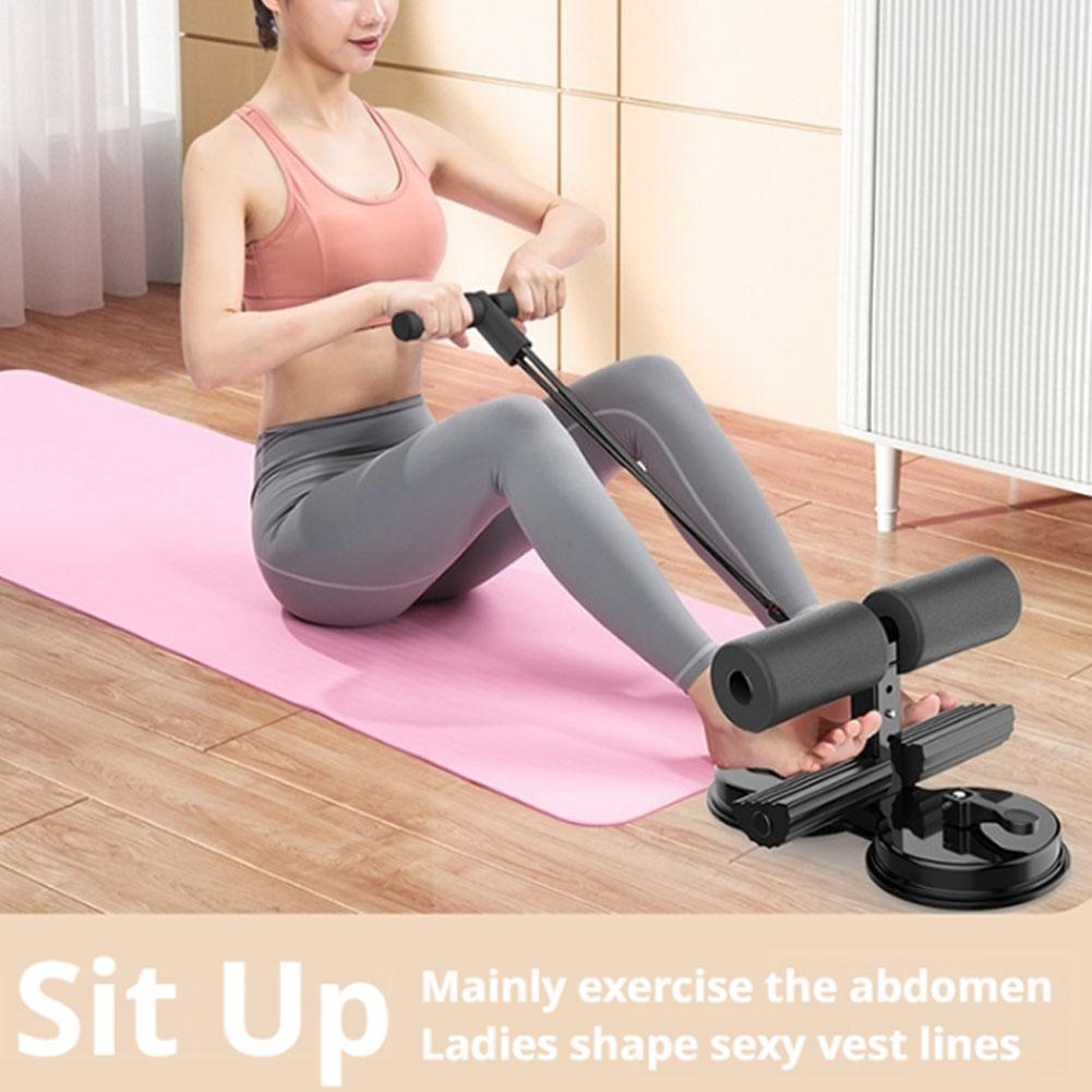 Sports Equipment Online - Doppel-Saugnapf Sit-Up-Hilfegerät mit Zugseil Bauchmuskeltrainer Fitnessgerät