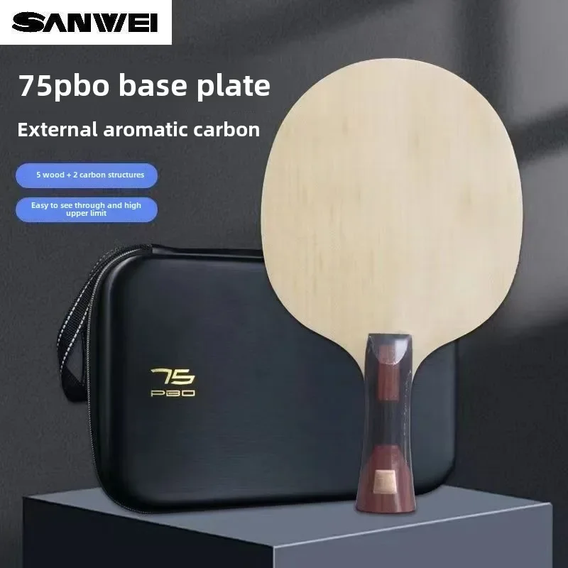 Padel Racket Carbon - SANWEI-Ping Pong Bat Paddle Blade, Original
