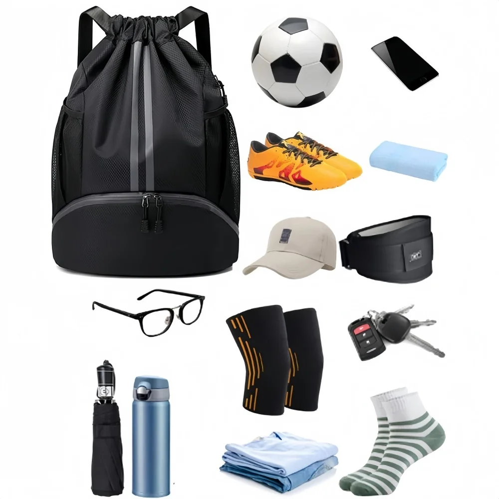 Sportrucksack mit Kordelzug, L – Sports Equipment Storage Bewertung und Preis