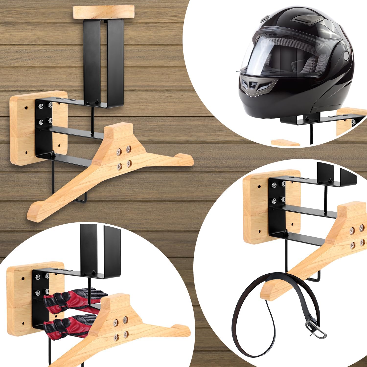 Holz-Motorradhelmhalter Wandmo – Sports Equipment Storage Bewertung und Preis