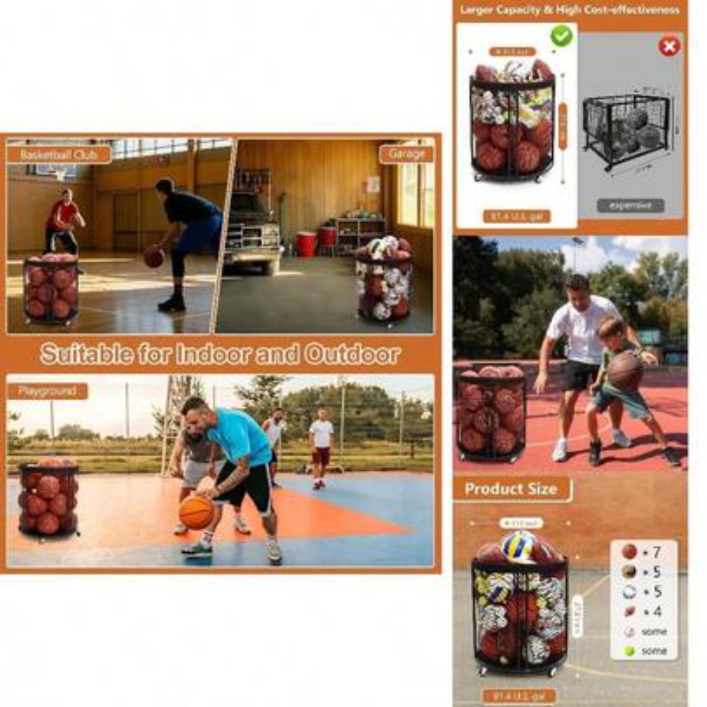 Schwerlast-Ballaufbewahrungswa – Sports Equipment Storage Bewertung und Preis