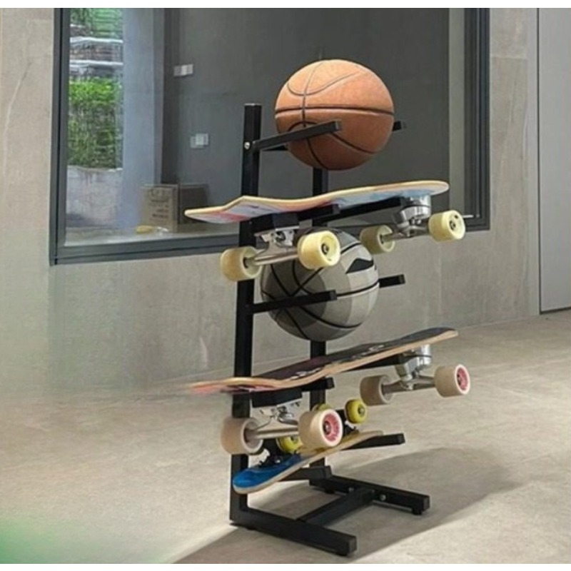 Skateboard-Ausrüstungsständer, – Sports Equipment Storage Bewertung und Preis