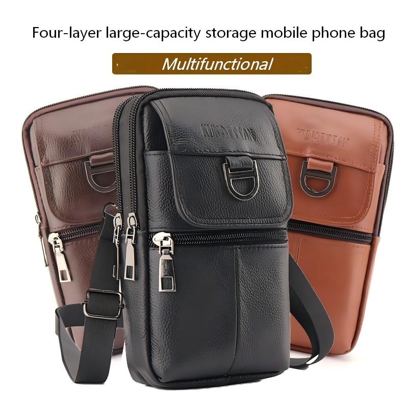Herren-Leder-Gürteltasche - Gr – Sports Equipment Storage Bewertung und Preis